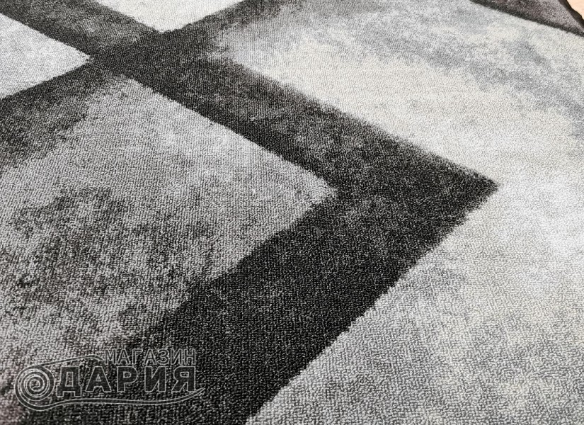 Мокетен килим 113 сив/тюркоаз